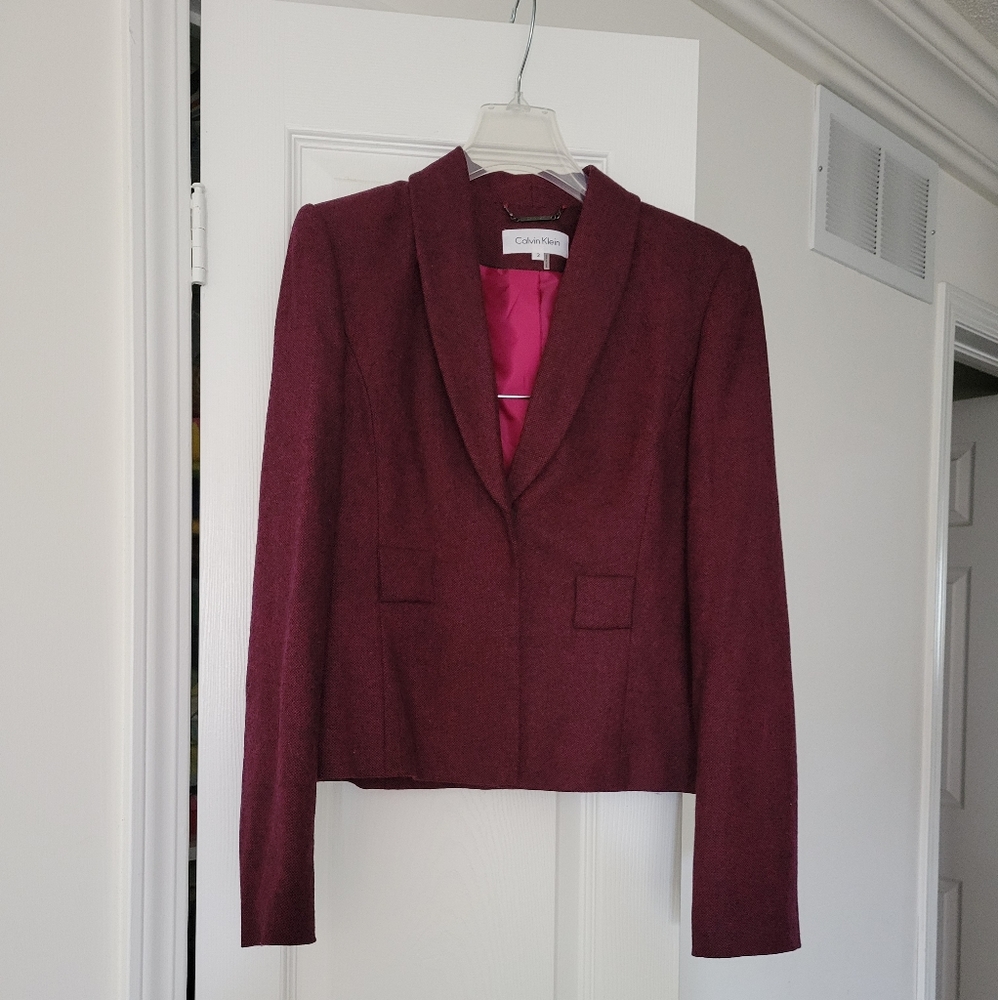 Calvin Klein jacket. Size 2.  Mauve.